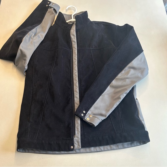 Sunice Weather Men's Black Corduroy Style with Gray Accents Jacket    Size L - Picture 7 of 12